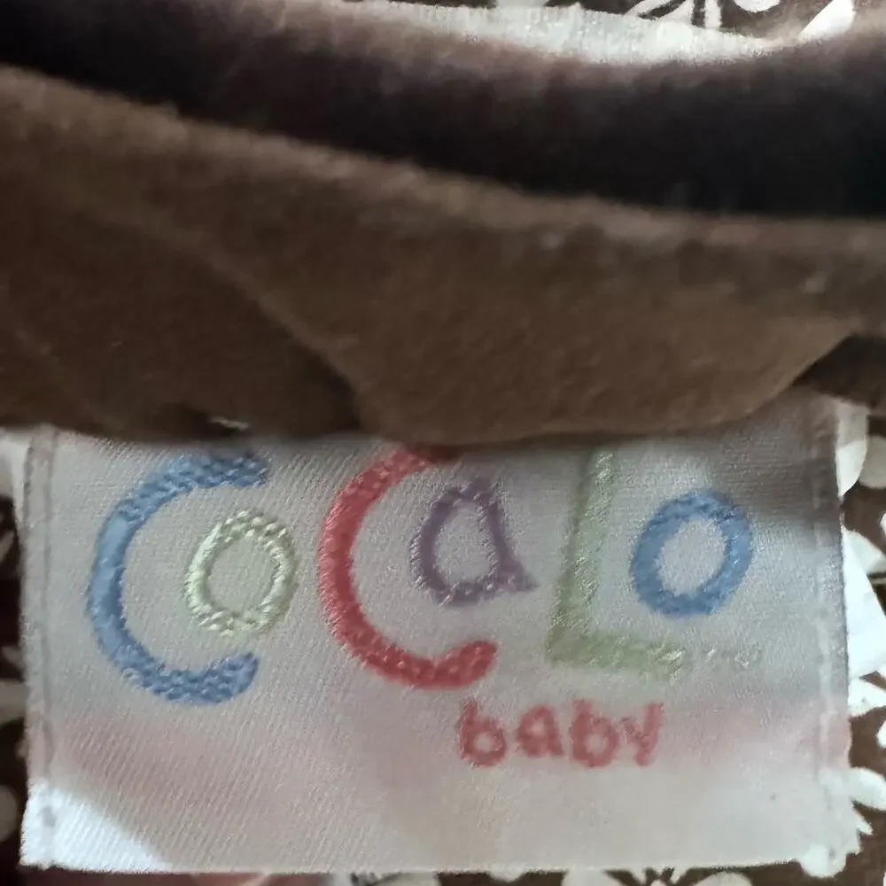 COCALO © Butterflies & Flowers Yellow & Brown Baby Nursery Large Sham 37” x‎ 20”